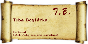 Tuba Boglárka névjegykártya
